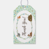Woodland Animal Baby shower Cadeaulabel (Voorkant)