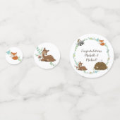 Woodland Animal Baby shower Confetti (Voorkanten)