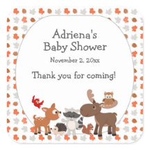 Woodland Animal Baby shower grote gunst