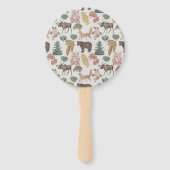 Woodland Animal Baby shower Handwaaier (Achterkant)