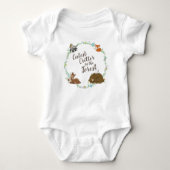 Woodland Animal Baby shower Romper (Voorkant)