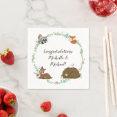 Woodland Animal Baby shower Servet (Insitu)