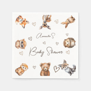 Woodland Animal Baby shower Servet