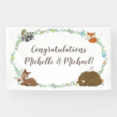 Woodland Animal Baby shower Spandoek (Horizontaal)