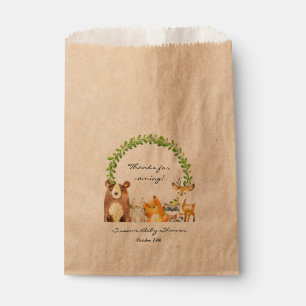 Woodland Animal Baby shower Treat Favor Bag Bedankzakje