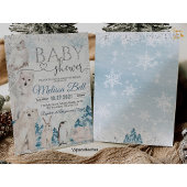 Woodland Animal Baby shower uitnodiging Arctisch d
