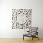 Woodland Animal Baby shower Wandkleed (In Situ (horizontaal))