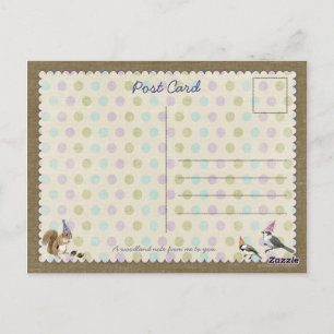 Woodland Animal Bedankt Briefkaart