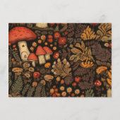 Woodland Animal betoverde luierloof Informatiekaartje (Achterkant)