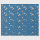  Woodland Animal Birthday Personalized  Cadeaupapier (Vlak)