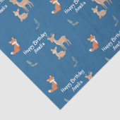  Woodland Animal Birthday Personalized  Tissuepapier (Detail)