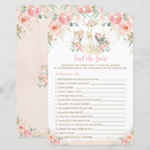 Woodland Animal Blush Floral vind het gastspel (Voorkant / Achterkant)