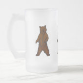Woodland Animal Brown Grizzly Beer Matglas Bierpul (Links)
