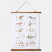 Woodland Animal Counting Numbers Kinder Room Decor Hangend Wandkleed (Voorkant)