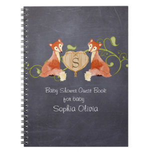 Woodland Animal Creatures, Fox n Vines Newborn Notitieboek