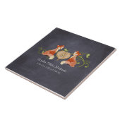 Woodland Animal Creatures, Fox n Vines Newborn Tegeltje (Zijkant)