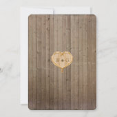 Woodland Animal Creatures, Fox n Vines Weddings Kaart (Achterkant)