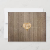 Woodland Animal Creatures, Fox n Vines Weddings RSVP Kaartje (Achterkant)