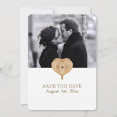 Woodland Animal Creatures, Fox n Vines Weddings Save The Date (Achterkant)