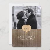 Woodland Animal Creatures, Fox n Vines Weddings Save The Date (Achterkant)