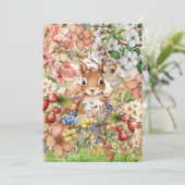 Woodland Animal Dank je wel Bedankkaart (Staand voorkant)