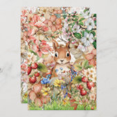 Woodland Animal Dank je wel Bedankkaart (Voorkant / Achterkant)