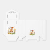 Woodland Animal Deer Baby shower Bedankdoosjes (Uitgevouwen)
