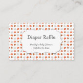 Woodland Animal Diaper Raffle Tickets Informatiekaartje (Achterkant)