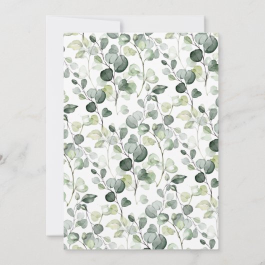 Woodland Animal Drive door Baby shower Kaart (Achterkant)