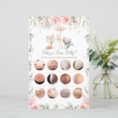 Woodland Animal Floral Baby of Beer Belly Game (Staand voorkant)