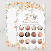 Woodland Animal Floral Baby of Beer Belly Game (Voorkant / Achterkant)