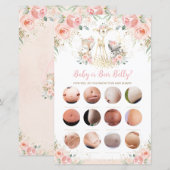 Woodland Animal Floral Baby of Beer Belly Game (Voorkant / Achterkant)