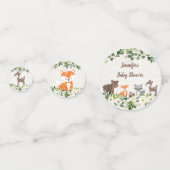 Woodland Animal Floral Baby shower Confetti (Voorkanten)