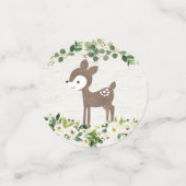 Woodland Animal Floral Baby shower Confetti (Kleine voorkant)