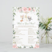 Woodland Animal Floral wat zit er in je telefoonsp (Staand voorkant)