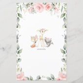 Woodland Animal Floral wat zit er in je telefoonsp (Achterkant)