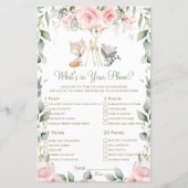 Woodland Animal Floral wat zit er in je telefoonsp (Voorkant)