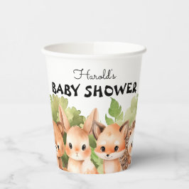 Woodland Animal Forest Baby shower Papieren Bekers