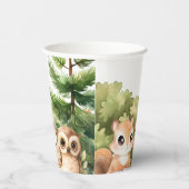 Woodland Animal Forest Baby shower Papieren Bekers (Rechts)