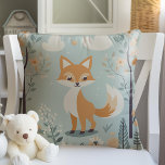 Woodland Animal Fox thema, blauwe baby jongen kwek Kussen<br><div class="desc">Introductie van PixeliaDesigns 'Schattige Woodland Fox' Kussen, een heerlijke aanvulling op elke babyjongen kwekerij. Dit charmante kussen bevat hartverwarmende illustraties van bosdieren vos weergegeven in serene, zachte tinten die een rustige en uitnodigende sfeer creëer. Ontworpen met genderneutraliteit in gedachten, maken de kleuren en patronen het een veelzijdig accessoire dat geschikt...</div>