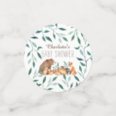 Woodland Animal Friends Baby Confetti (Kleine voorkant)