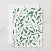 Woodland Animal Friends Baby shower Invitation Kaart (Achterkant)