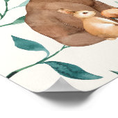 Woodland Animal Friends Birth Stats Poster (Hoek)