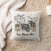 Woodland Animal Friends gepersonaliseerd Kussen (Deken)