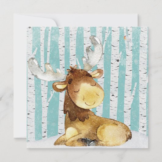 Woodland Animal Friends in Winter Forest- Deer (Voorkant)