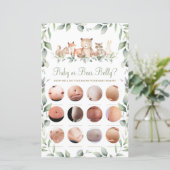 Woodland Animal Fun Shower Baby of Beer Belly Game (Staand voorkant)