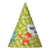 Woodland Animal Gepersonaliseerde Partij Petten Feesthoedjes (Links)