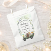 Woodland Animal Green Baby shower Favor Bag Bedankzakje (Geknipt)