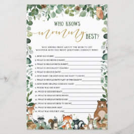 Woodland Animal Greenery die mammie het beste spel