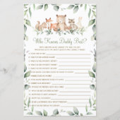 Woodland Animal Greenery die papa het beste spel k (Voorkant)